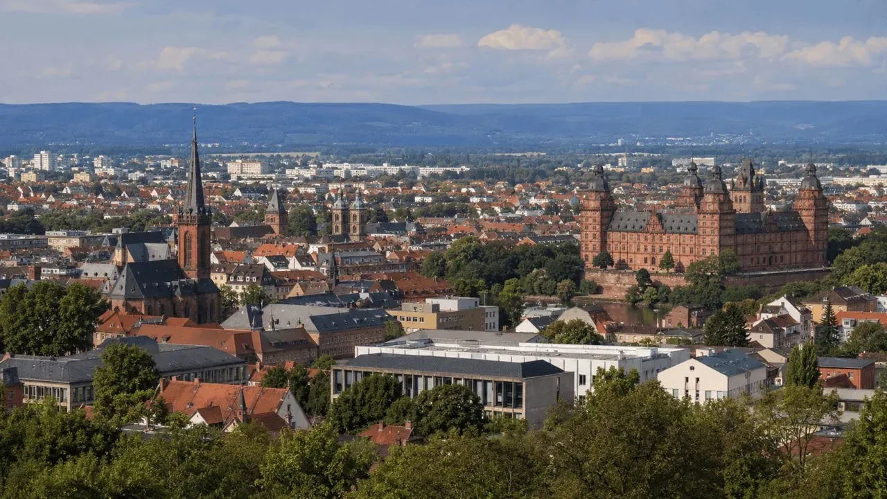 Stadtkulisse von Aschaffenburg