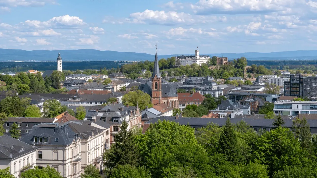 Stadtkulisse von Bad Homburg
