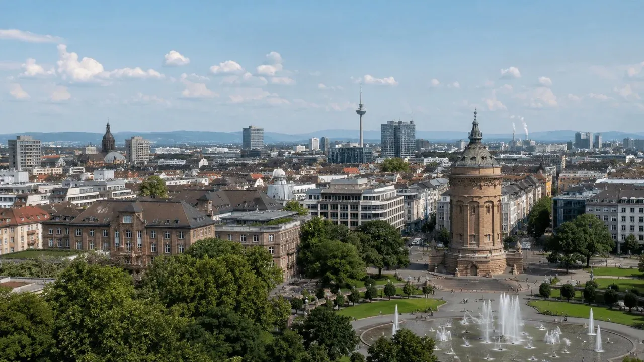 Stadtkulisse von Mannheim