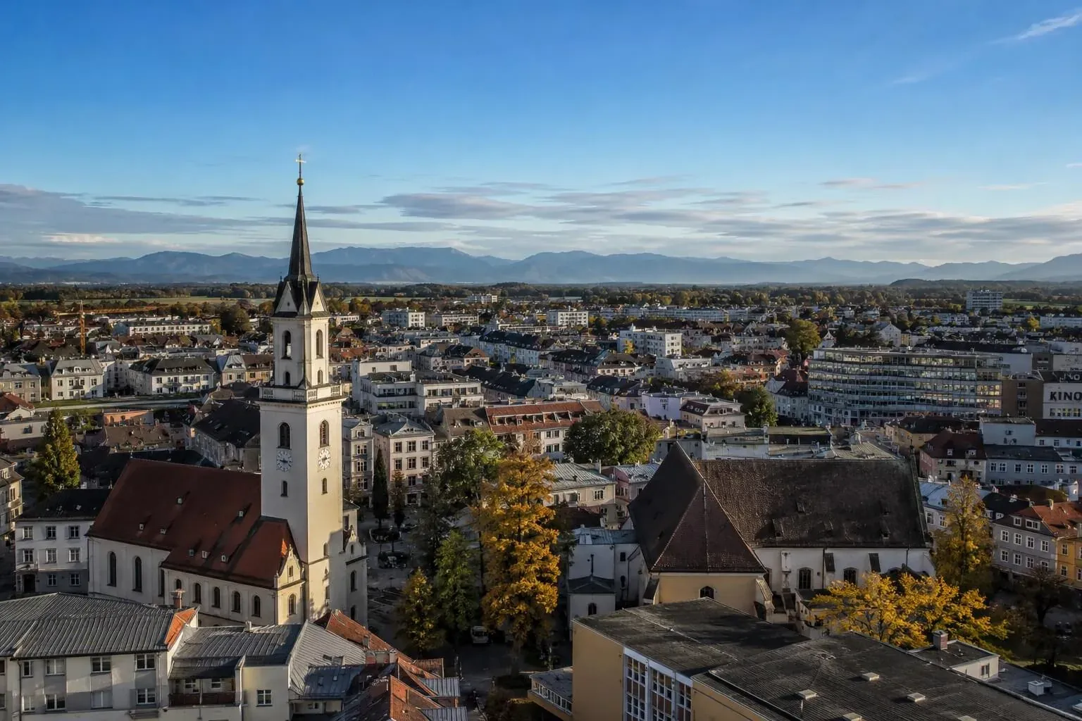 Stadtkulisse von Rosenheim